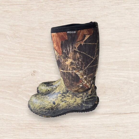 BOGS Kids Classic High Waterproof Camo Rain Boots US 5 / EU 38 - Picture 4 of 8